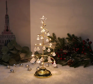 イベント・クリスマス装飾｜LEDクリスタルクリスマスツリーテーブルランプ
