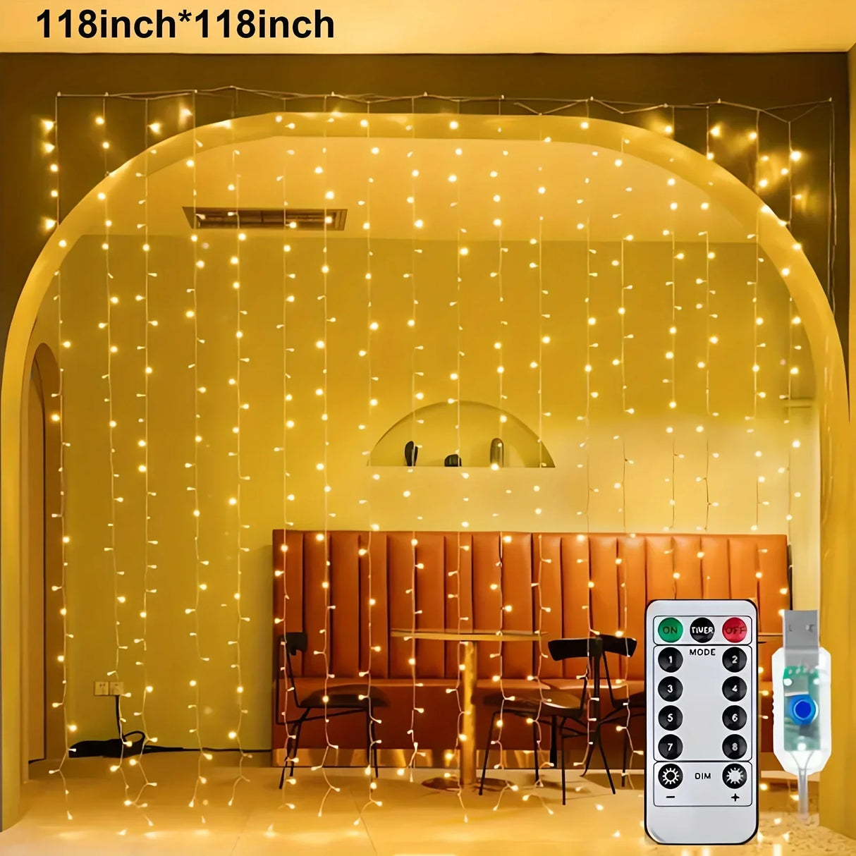 イベント・クリスマス装飾｜LEDカーテンライト USB接続