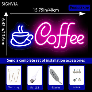 カフェ用 LEDネオンサイン（ネオン看板）