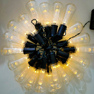 イベント・ガーデン装飾｜ソーラー式 屋外用防水 LEDストリング電球型ライト(4.5M/7M/9M)