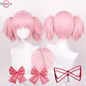 イベント・ハロウィングッズ｜鹿目まどか風コスプレ用 耐熱性ウィッグ ピンク(30cm)