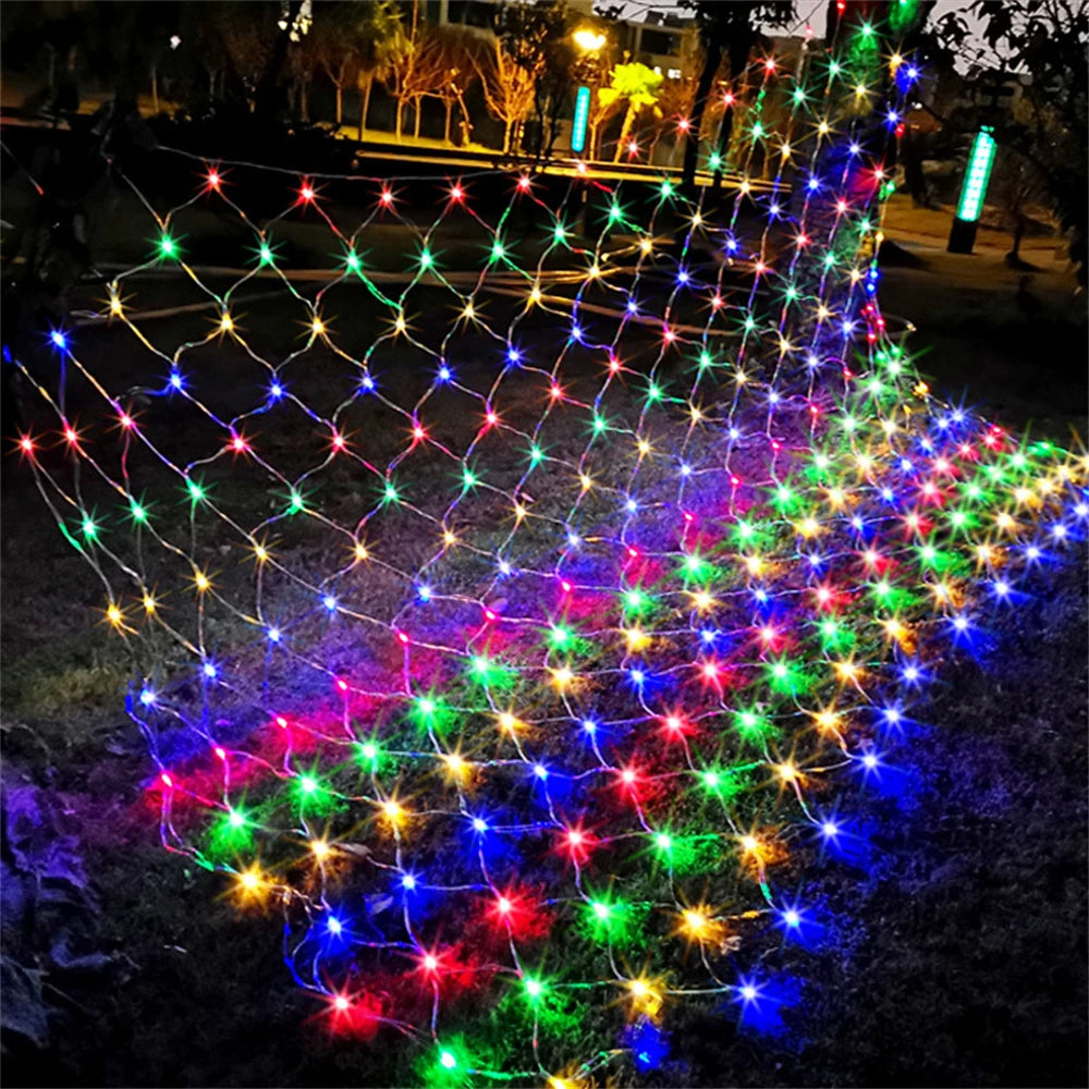 イベント・クリスマス装飾｜LEDクリスマスライト 屋外用ネットメッシュ(幅1.5M～12M)