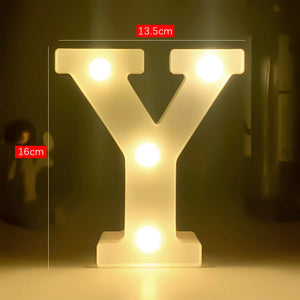 LEDナイトライト 【アルファベット・数字型】（乾電池式）