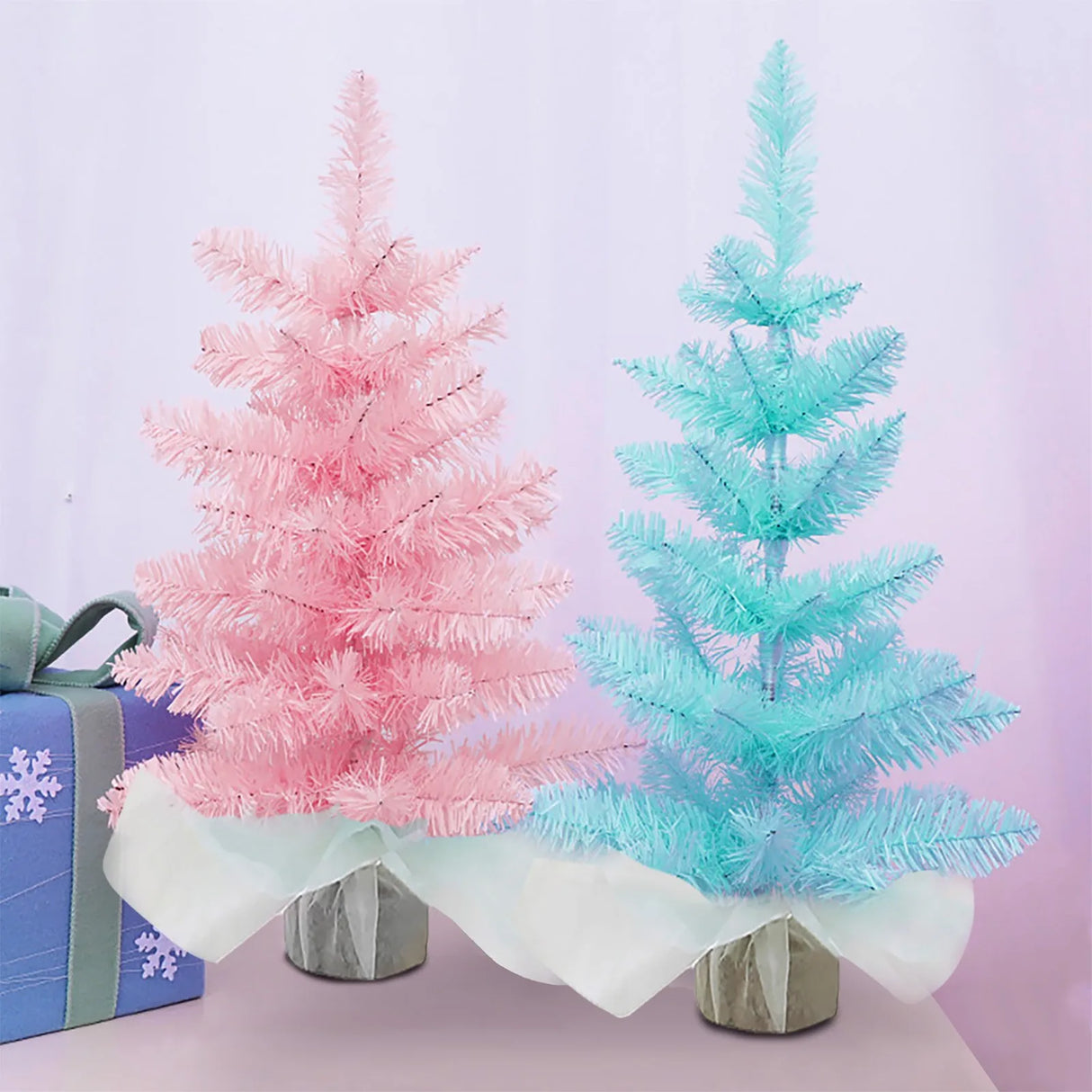 イベント・クリスマス装飾｜ピンク45cm卓上クリスマスツリー