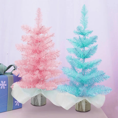イベント・クリスマス装飾｜ピンク45cm卓上クリスマスツリー