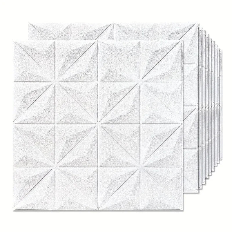 【DIY用】３D幾何学柄タイル風ステッカー(5pcs/10pcs/20pcs）