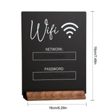 再利用可能なWiFiパスワードサインホルダー