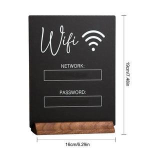 再利用可能なWiFiパスワードサインホルダー