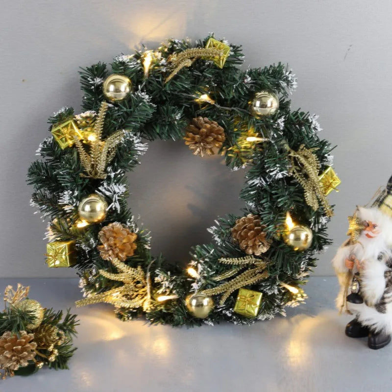 イベント・クリスマス装飾｜LEDライト付きクリスマスリース