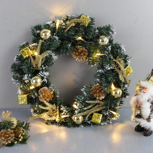 イベント・クリスマス装飾｜LEDライト付きクリスマスリース