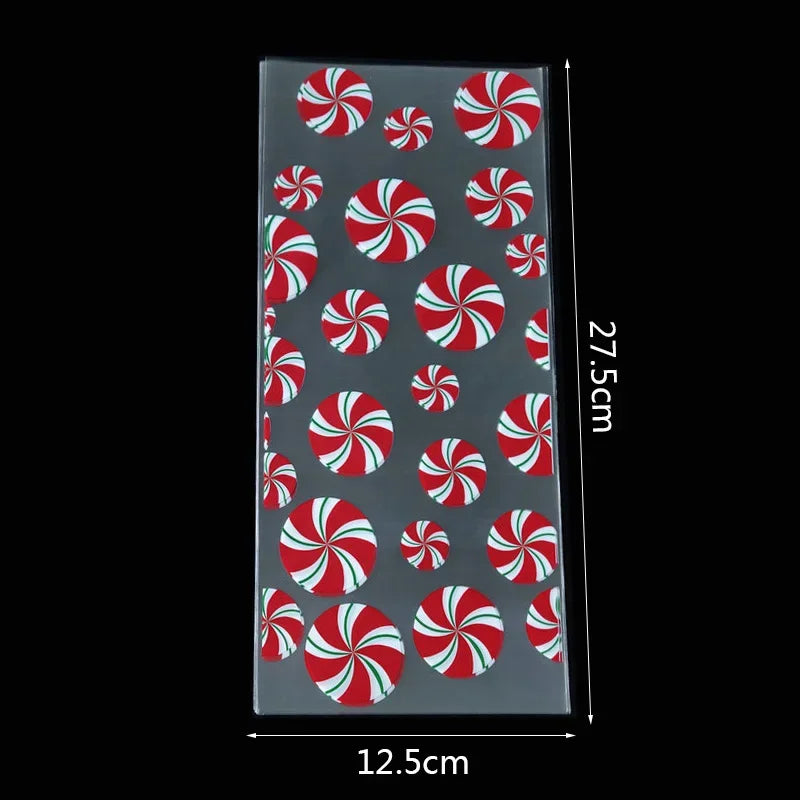 イベント・クリスマス装飾｜ギフト用 ビニール製バッグ (50枚セット)