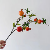 【インテリアフラワー】ザクロ果実の造花（6本セット）
