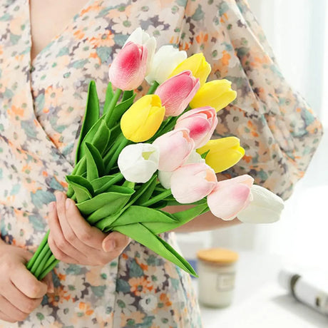 パーティー・インテリア装飾｜本物そっくり！造花チューリップ10個セット(約35c)