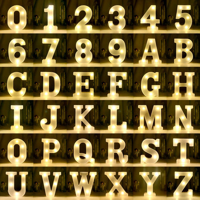 LEDナイトライト 【アルファベット・数字型】（乾電池式）｜誉PRINTING