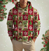 イベント・クリスマスグッズ｜クリスマス柄プリントパーカー(S～5XL)