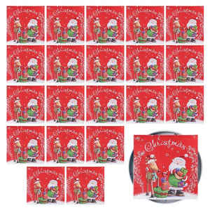 | クリスマスグッズ・ノベルティ用品 | クリスマス柄ペーパーナプキン20枚セット| 33x33c