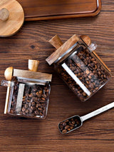 |イベント・ノベルティ用品 | ガラスシールと木製蓋付き保存瓶 | 400ml/600ml/900ml