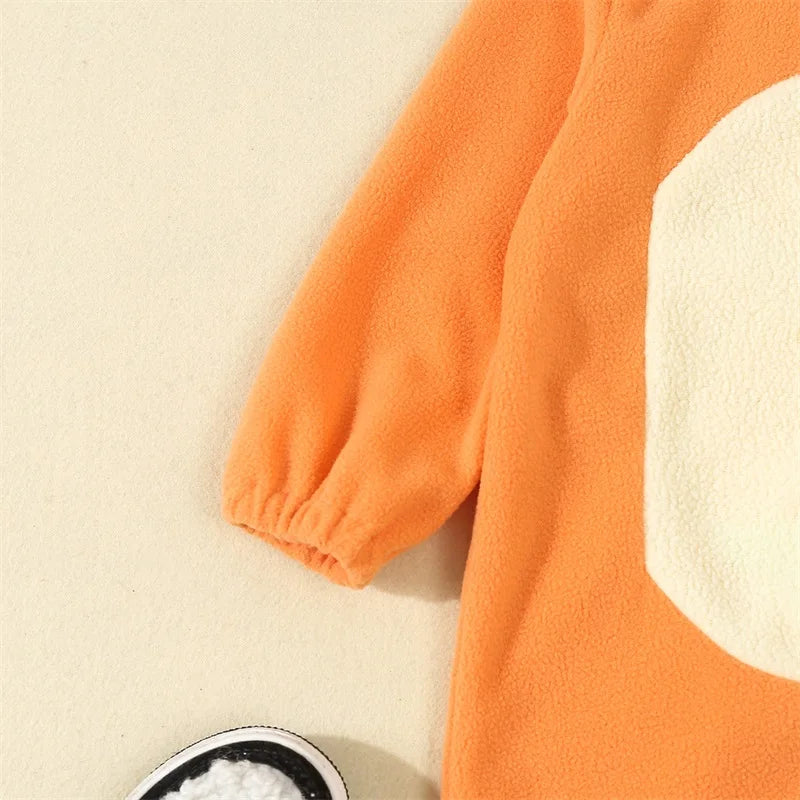 イベント・ハロウィングッズ｜キツネ着ぐるみ風ロンパース（70c〜120c）