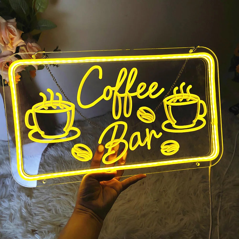 Coffee／Tea／Bar　LEDネオンサイン