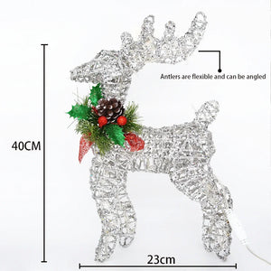イベント・クリスマス装飾｜鉄製トナカイライトイルミネーション(30c/40c/50c)