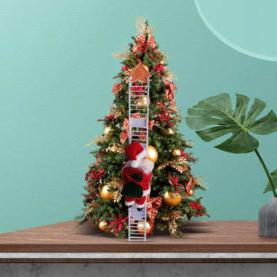 クリスマス飾り物｜ユニークグッズ！電動クライミングサンタクロース｜誉PRINTING