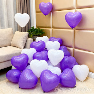 ハート型ラテックスバルーン 10/20/50個セット
