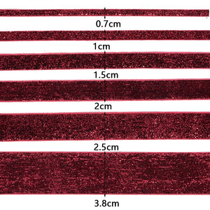 グリッターリボン 5-10ヤード 結婚式・クリスマス用