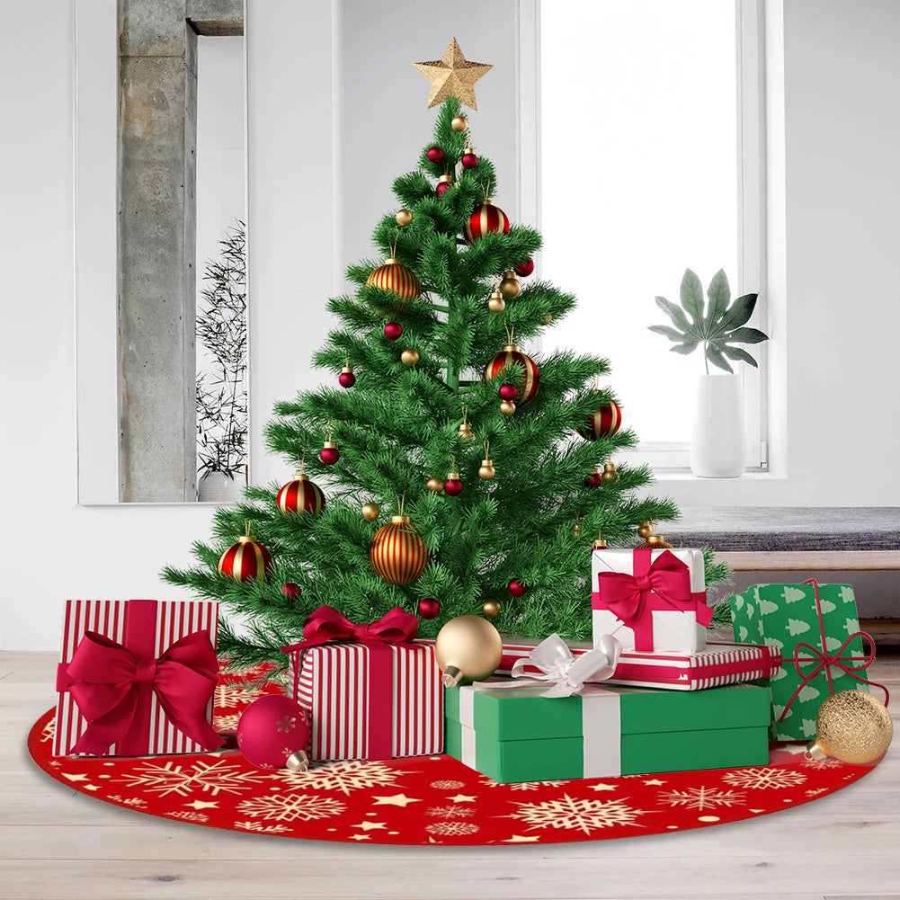 イベント・クリスマス装飾｜スノーフレーク柄 クリスマスツリースカート 90cm