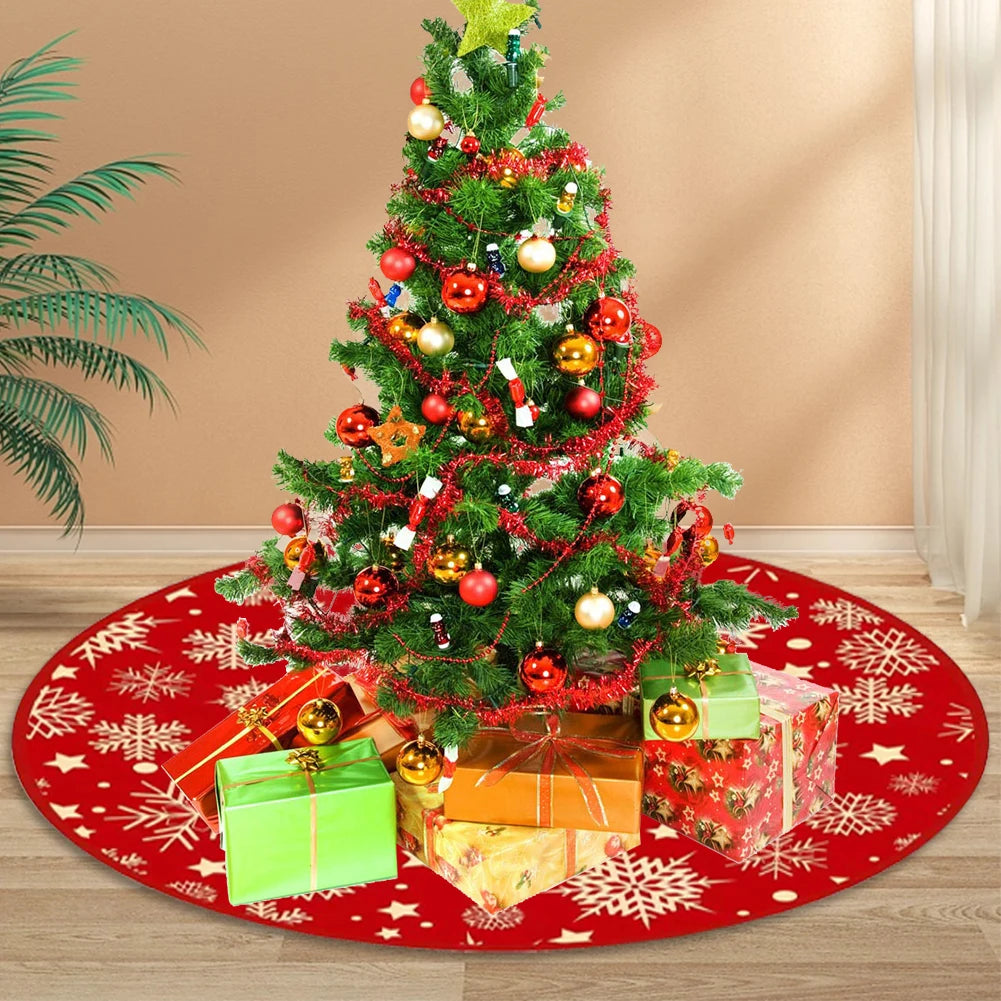 イベント・クリスマス装飾｜スノーフレーク柄 クリスマスツリースカート 90cm