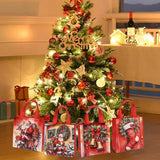イベント・クリスマス装飾｜クリスマス不織布ギフトバッグ(4個セット)