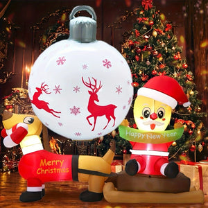 イベント・クリスマス装飾｜40cm PVCデコレーションボール