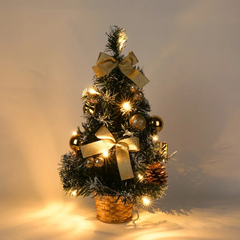 イベント・クリスマス装飾｜LED付き40cmデスクトップクリスマスツリー