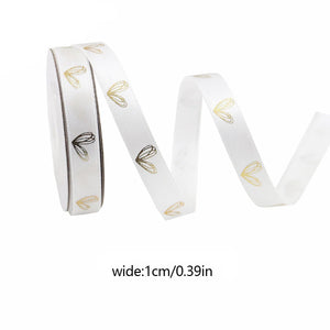 バレンタインデー用ハート柄片面プリントリボン