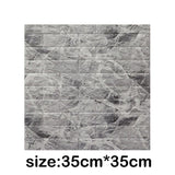 【DIY用】レンガ風ステッカー 35x35cm/ 70cmx15cm(12pcs）