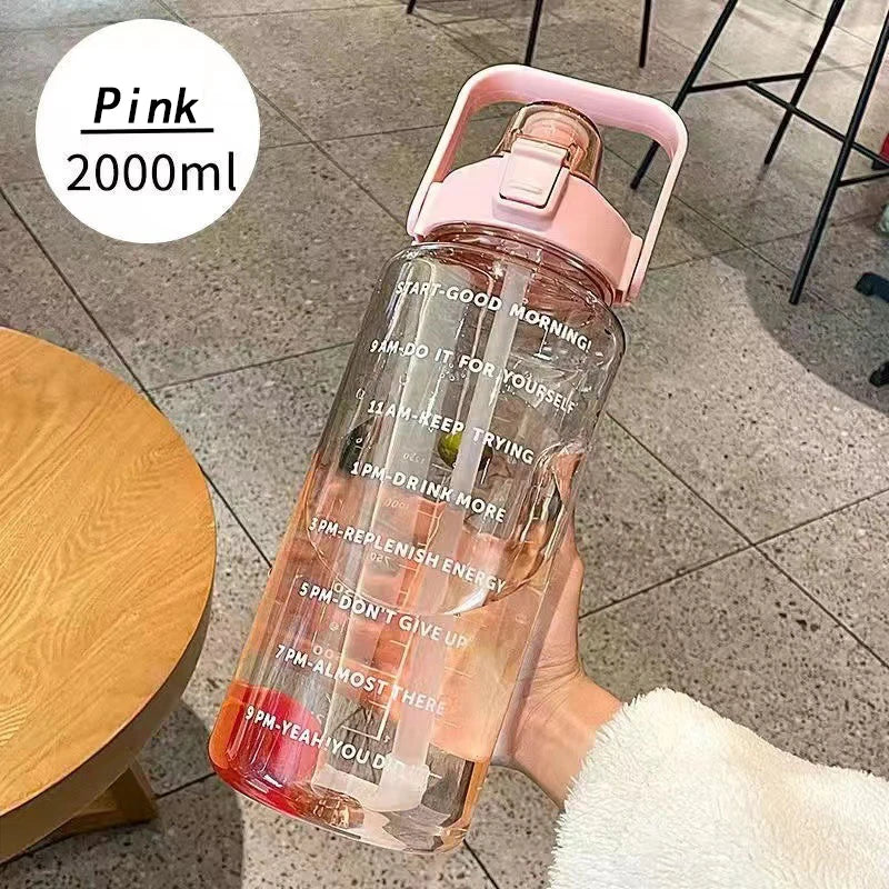 |イベント・ノベルティ用品 | 大容量2Lウォーターボトル ストロー付き| 2000ml