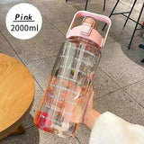 |イベント・ノベルティ用品 | 大容量2Lウォーターボトル ストロー付き| 2000ml