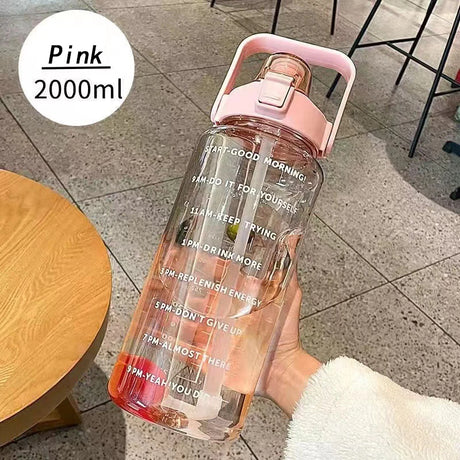 |イベント・ノベルティ用品 | 大容量2Lウォーターボトル ストロー付き| 2000ml
