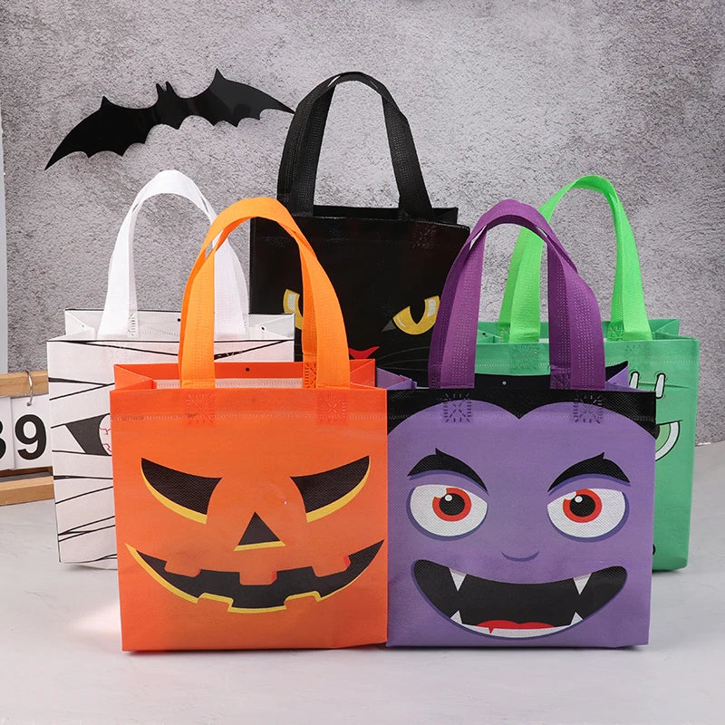 イベント・ハロウィングッズ｜不織布お菓子トートバッグセット