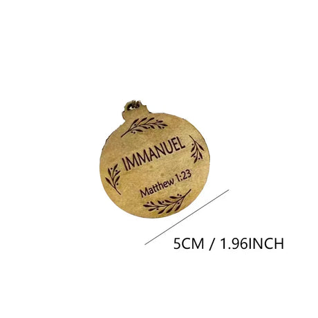 イベント・クリスマス装飾｜名入り木製クリスマスオーナメント25個セット