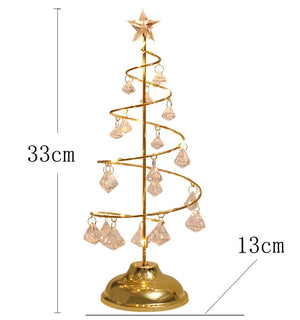 イベント・クリスマス装飾｜LEDクリスタルクリスマスツリーテーブルランプ