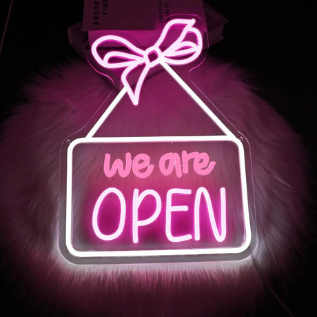 WE ARE Open ネオンサイン（ネオン看板）LEDライトト