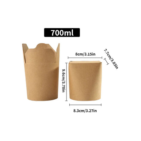 |イベント・ノベルティ用品 | 電子レンジ可 耐油クラフト紙フードBOX | 100/550/700ml