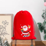 イベント・クリスマス装飾｜クリスマス柄ベルベット巾着バッグセット(XS/S/M/L)