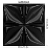 【DIY用】３D幾何学柄 石膏壁面風ステッカー(12pcs）