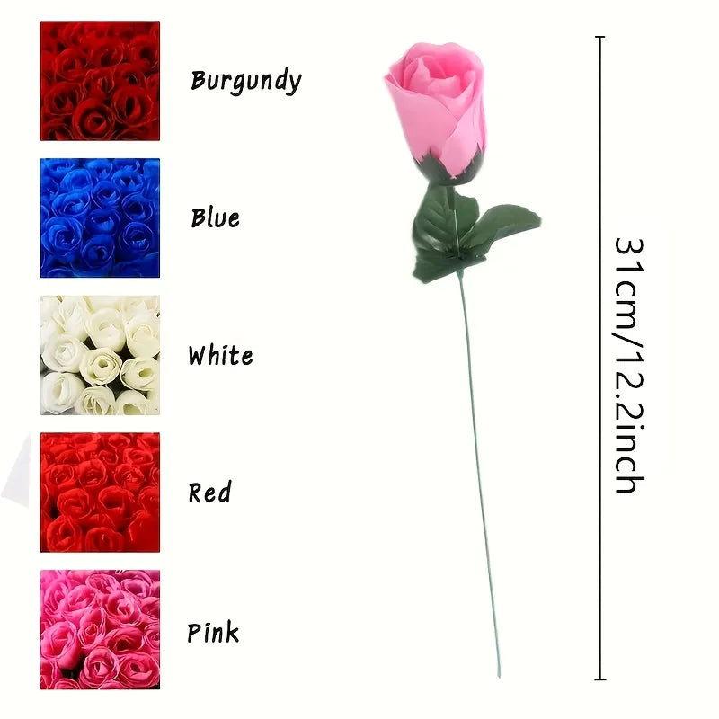 布製ローズ造花ブーケ20個セット