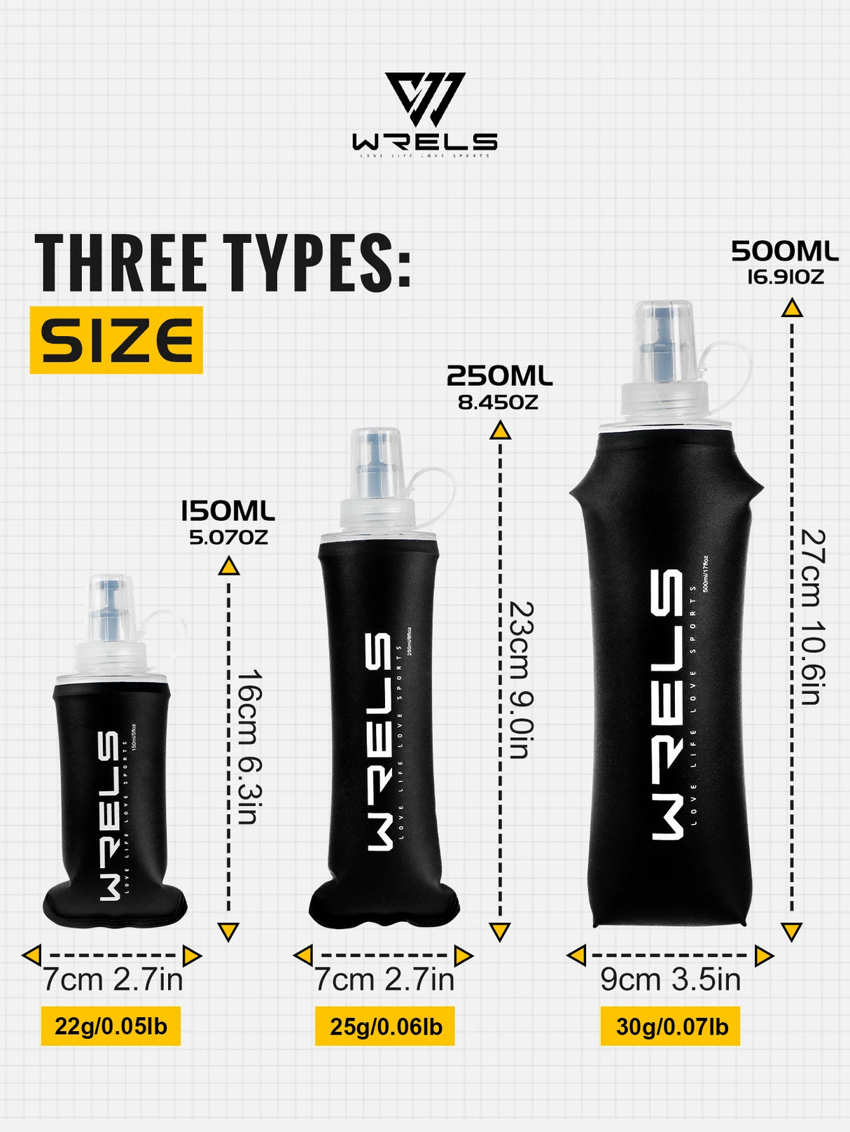 |イベント・ノベルティ用品 | 折りたためる！ドリンクボトル | 150ml/250ml/500ml