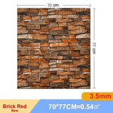【DIY用】レンガ風ステッカー 70x77cm(5pcs/10pcs）