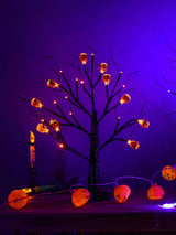 イベント・ハロウィン装飾｜卓上用ハロウィンLEDブラックツリー（45CM）