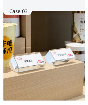 アクリル値札用デスクトップ広告スタンド