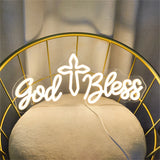 God Bless  LEDネオンサイン（ネオン看板） USB電源